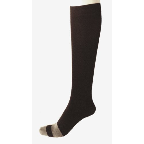 Bamboo Silk Flight Compression Socks -Black; 160D
