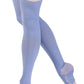 Plus Size Lace Poet Purple Yoga/Sleep Thigh-High Compression Toeless Socks