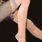 Plus Size Lace Poet Pink Yoga/Sleep Thigh-High Compression Toeless Socks