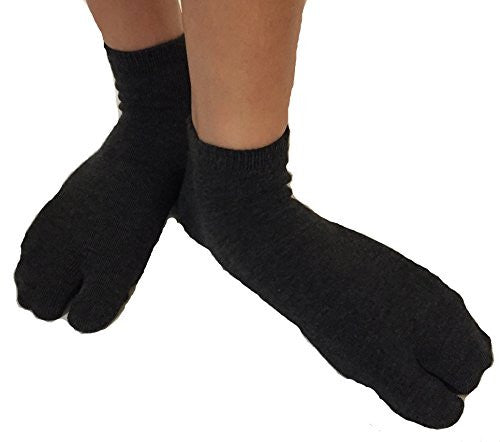 Tabi Socks- Comfortable Soft Black Ankle-High Toe Socks