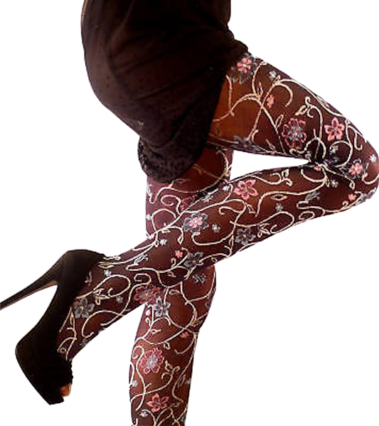 Daisy Bud Lace Hosiery Tights Stocking