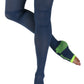 Lace Poet Mystic Blue Yoga/Sleep Thigh-High Compression Toeless Socks